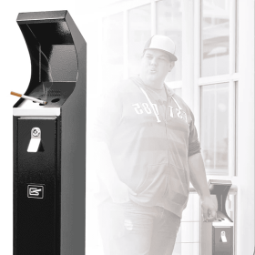 Standing Cigarette Butt Receptacle For Outside, Outdoor Cigarette Butt Disposal, Ashtray For Outside Patioto, Avoid Discarding Cigarette Butts, Black