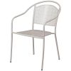 3-Piece Outdoor Patio Set – Grey Steel Table & 2 Chairs