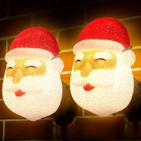 Christmas Santa Porch Light Covers | Outdoor Decorative Light Covers for Holiday Parties, Garages & Large Fixtures
