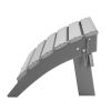 Adirondack Ottoman 16.9L x 18.9W x 13H Inch HDPE Folding Patio Footrest Gray