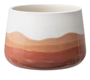 Mainstays 6 inch Red Ombre Ceramic Planter