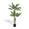 New high-end market indoor leaf FIG simulation 180CM double rod loose tail sunflower 18-leaf pot travelers simulated artificial plants 1pcs/set