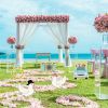 5Pcs Wedding Theme Party Yard Signs with Stakes Pigeon Ring Camera Pattern Road Decoration Wedding Reception Plastic Welcome Sign Large Bridal Shower