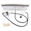 30x10-inch Fire Pit Pan Stainless Steel Fire Pit Burner Kit Rectangular Indoor or Outdoor