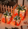 Christmas LED Light Gift Boxes | Foldable Lighted Present Decorations for Indoor & Outdoor Holiday Displays
