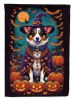 Corgi Witchy Halloween Garden Flag Mailbox Flag Decorative Yard Flag Banner Outside Patio Artwork Yard Flower Beds, Garden Size, Multicolor