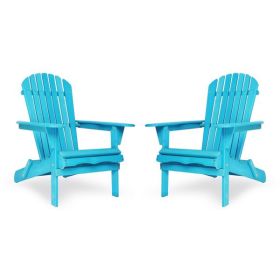 Wood Lounge Patio Chair for Garden Outdoor Wooden Folding Adirondack Chair Set of 2 Solid Cedar Wood Lounge Patio Chair for Garden, Lawn, Backyard,