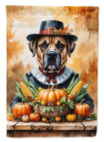Bullmastiff Thanksgiving Garden Flag Mailbox Decorative Yard Banner Outside Patio Artwork for Flower Beds, Garden Size, Multicolor