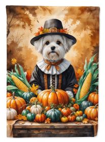 Maltese Thanksgiving Garden Flag Mailbox Decorative Yard Banner Outside Patio Artwork for Flower Beds, Garden Size, Multicolor