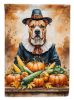 Pit Bull Terrier Thanksgiving Garden Flag Mailbox Decorative Yard Banner Outside Patio Artwork for Flower Beds, Garden Size, Multicolor
