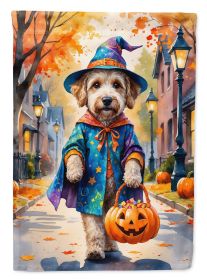 Labradoodle Halloween Trick or Treat Garden Flag Mailbox Flag Decorative Yard Flag Banner Outside Patio Artwork Yard Flower Beds, Garden Size