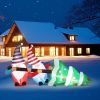 7ft Christmas Inflatable Decoration with LED Lights – Two Gnomes Pulling a Christmas Tree – Funny Blow Up Yard Décor for Indoor/Outdoor Use