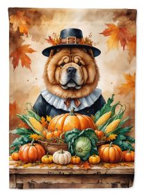 Chow Chow Thanksgiving Garden Flag Mailbox Decorative Yard Banner Outside Patio Artwork for Flower Beds, Garden Size, Multicolor