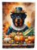 Rottweiler Thanksgiving Garden Flag Mailbox Decorative Yard Banner Outside Patio Artwork for Flower Beds, Garden Size, Multicolor