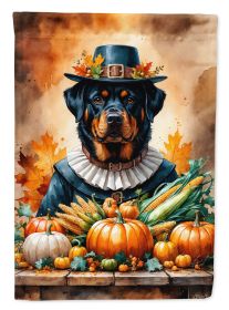 Rottweiler Thanksgiving Garden Flag Mailbox Decorative Yard Banner Outside Patio Artwork for Flower Beds, Garden Size, Multicolor