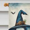 Calacas Skeletons Spooky Halloween House Flag Large Porch Sleeve Pole Decorative Outside Yard Banner Artwork Wall Hanging, Polyester, House Size