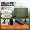 VEVOR Pop Up Gazebo Tent, Pop-Up Screen Tent 6 Sided Canopy Sun Shelter with 6 Removable Privacy Wind Cloths & Mesh Windows, 10x10FT Quick Set Screen