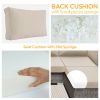 14 PCS Outdoor Cushions for Patio Furniture Replacement, Patio Furniture Cushions with Sponge, Deep Seat Patio Cushions(Beige)[Sale on Temu is banned,