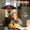 VEVOR Hanging Patio Heater, 1500W Outdoor/Indoor Electric Space Infrared Heater, IP34 Protection Ceiling Heater with 23.6 inch Pull Cord & 20 inch Adj