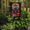 Italian Greyhound Witchy Halloween Garden Flag Mailbox Flag Decorative Yard Flag Banner Outside Patio Artwork Yard Flower Beds, Garden Size