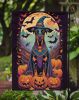 Doberman Pinscher Witchy Halloween Garden Flag Mailbox Flag Decorative Yard Flag Banner Outside Patio Artwork Yard Flower Beds, Garden Size