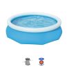 Fast Set 10' x 30' Round Inflatable Soft Sided Above Ground Pool Set