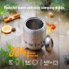 7 Inch Tabletop Fire Pit with Stand Smokeless 304 Stainless Steel Fire Pit for Camping Outdoor & Patio-Wood Burning or Pellet Fueled Portable Bonfire