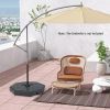 4 Pieces Patio Cantilever Offset Umbrella Weights Base Plate Set