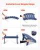 Adirondack Ottoman Set of 2 – Blue HDPE Folding Footrests