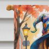 Beagle Halloween Trick or Treat House Flag Large Porch Sleeve Pole Decorative Outside Yard Banner Artwork Wall Hanging, Polyester, House Size