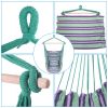 Free Shipping Distinctive Cotton Canvas Hanging Rope Chair with Pillows – Green