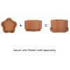 8in Gemeni Terra Planter, Terracotta