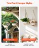 Hanging Planters 10 Inch Self-Watering Flower Pot 2 Pack Indoor & Outdoor