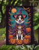 Corgi Witchy Halloween Garden Flag Mailbox Flag Decorative Yard Flag Banner Outside Patio Artwork Yard Flower Beds, Garden Size, Multicolor