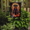 Rottweiler Witchy Halloween Garden Flag Mailbox Flag Decorative Yard Flag Banner Outside Patio Artwork Yard Flower Beds, Garden Size, Multicolor
