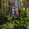 All American Siberian Husky Garden Flag Mailbox Flag Decorative Yard Flag Banner Outside Patio Artwork Yard Flower Beds, Garden Size, Multicolor