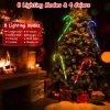 Solar Christmas Candy Cane Lights | IP55 Waterproof LED Pathway Stake Lights with 8 Modes for Outdoor Holiday Decoration