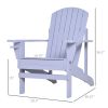 Wooden Adirondack Chair with Cup Holder – Outdoor Patio Lawn Furniture