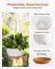 Hanging Planters 10 Inch Self-Watering Flower Pot 2 Pack Indoor & Outdoor