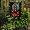 Chihuahua Witchy Halloween Garden Flag Mailbox Flag Decorative Yard Flag Banner Outside Patio Artwork Yard Flower Beds, Garden Size, Multicolor