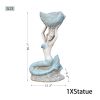 Ocean Style 11.61' x 7.68' x 23.23' Magnesium Oxide Mermaid Statue for Home, Garden, Patio