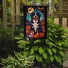 Bernese Mountain Dog Witchy Halloween Garden Flag Mailbox Flag Decorative Yard Flag Banner Outside Patio Artwork Yard Flower Beds, Garden Size