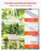 Hanging Planters 10 Inch Self-Watering Flower Pot 2 Pack Indoor & Outdoor