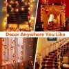 Fall Leaves Garland Lights | Thanksgiving Table & Home Décor with 40 LED Lights and Maple Leaf String Garland