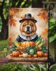 Chow Chow Thanksgiving Garden Flag Mailbox Decorative Yard Banner Outside Patio Artwork for Flower Beds, Garden Size, Multicolor