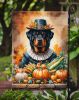 Rottweiler Thanksgiving Garden Flag Mailbox Decorative Yard Banner Outside Patio Artwork for Flower Beds, Garden Size, Multicolor