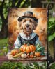 Labradoodle Thanksgiving Garden Flag Mailbox Decorative Yard Banner Outside Patio Artwork for Flower Beds, Garden Size, Multicolor