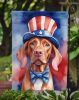 Vizsla Patriotic American Garden Flag Mailbox Flag Decorative Yard Flag Banner Outside Patio Artwork Yard Flower Beds, Garden Size, Multicolor