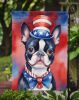 Boston Terrier Patriotic American Garden Flag Mailbox Flag Decorative Yard Flag Banner Outside Patio Artwork Yard Flower Beds, Garden Size, Multicolor