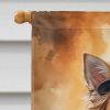 Chihuahua Thanksgiving House Flag Large Porch Sleeve Pole Decorative Outside Yard Banner Artwork Wall Hanging, Polyester, House Size, Multicolor